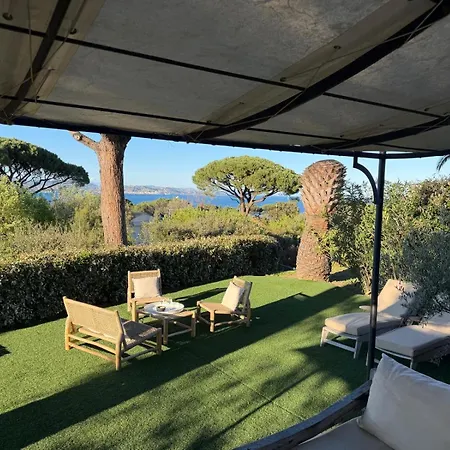 Le Tropézien - Vue à 180, 3 Chambres, Jardin&piscine